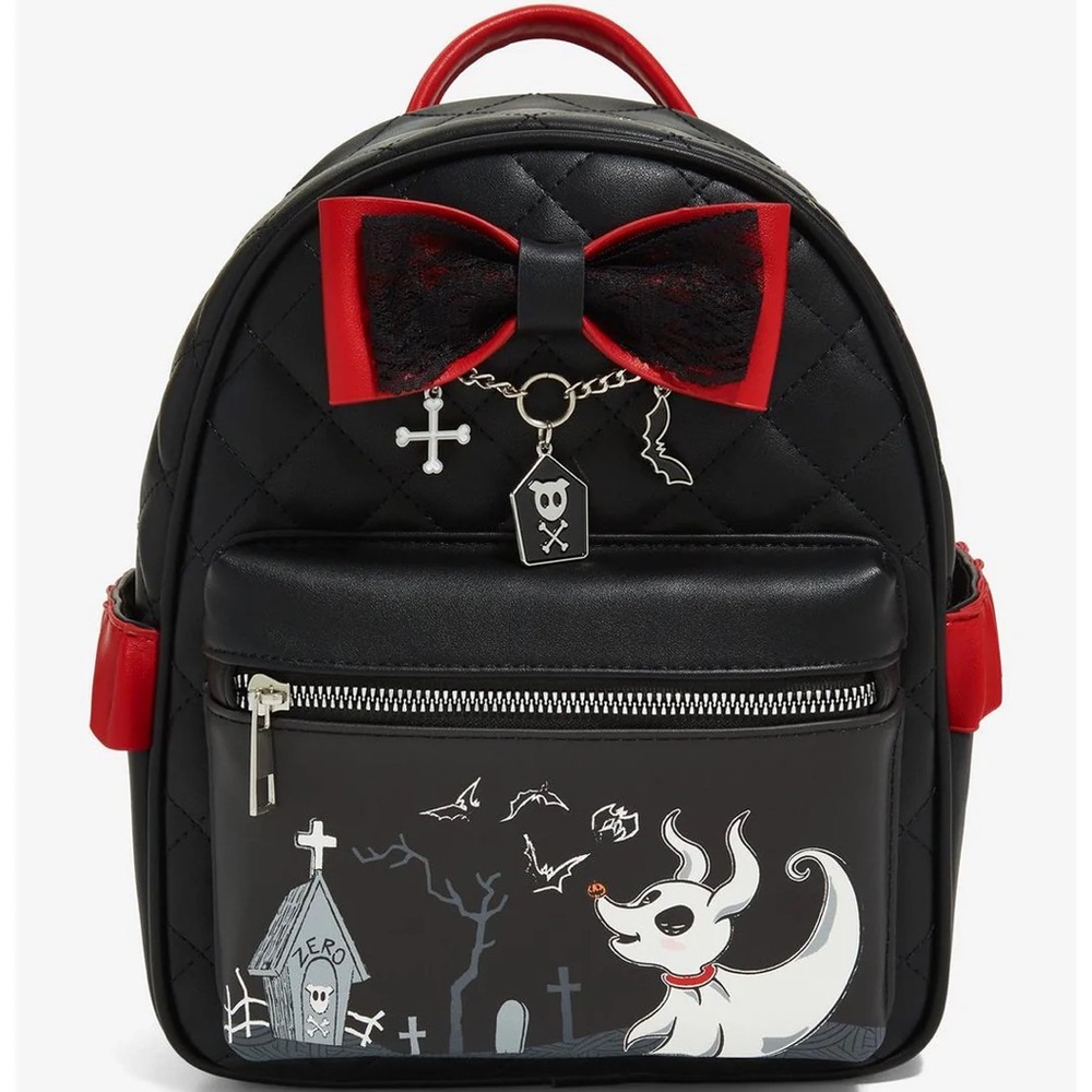 🎃 Nightmare Before Christmas Chibi Zero Quilted Mini Backpack 🎃